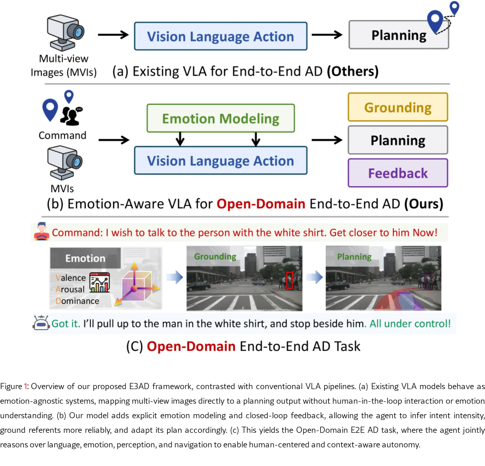 E3AD: An Emotion-Aware Vision-Language-Action Model for Human-Centric End-to-End Autonomous Driving