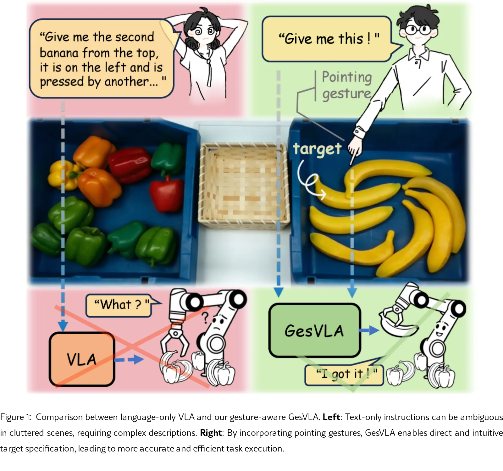 GesVLA: Gesture-Aware Vision-Language-Action Model Embedded Representations